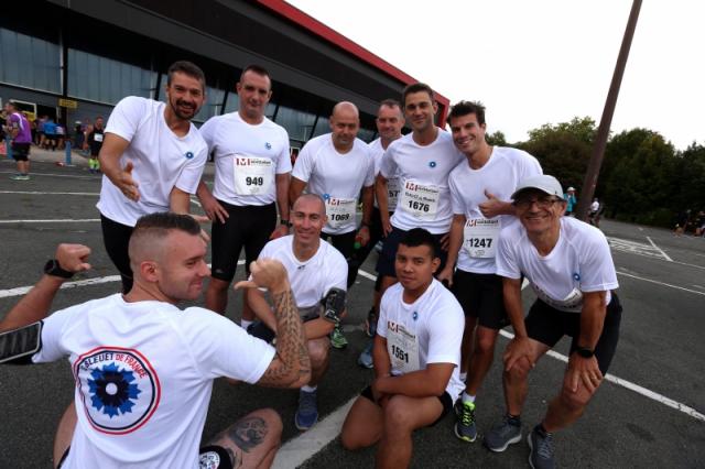 Coureurs du Bleuet pour la course du Lion