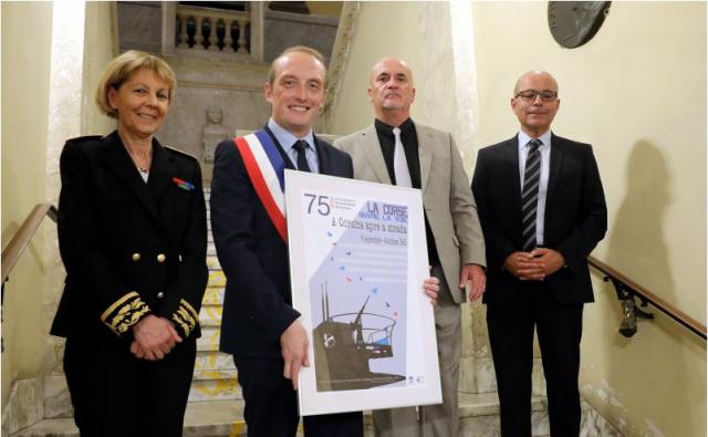 De gauche à droite : Josiane Chevalier, Laurent Marcangeli, Jacques Vergellati, et Jean-Jacques Ferrara