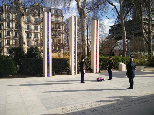 Cérémonie, Darrieussecq au mémorial de la guerre d'Algérie et des combats du maroc et de la TUnisie