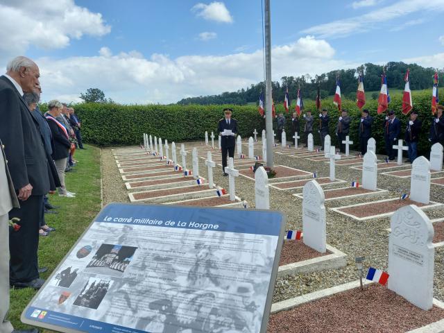 Allocution du secrétaire général de la préfecture des Ardennes au carré militaire de La Horgne