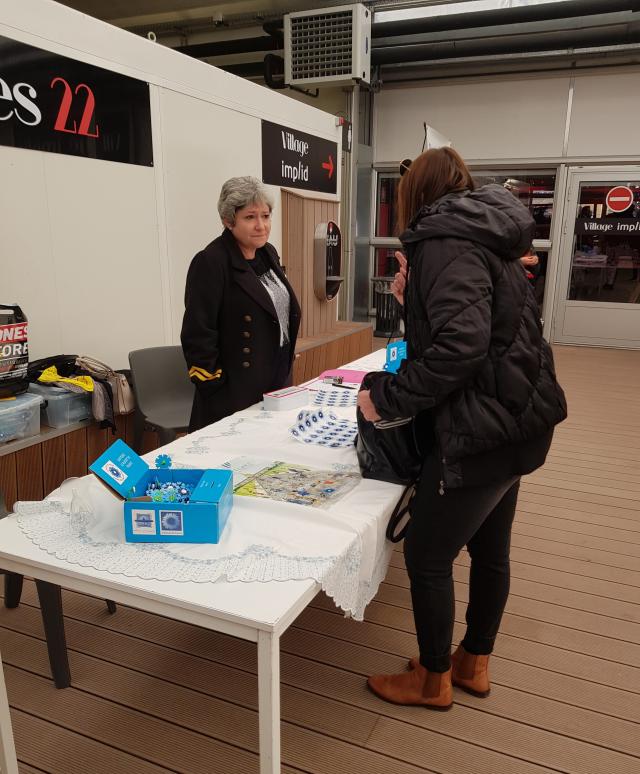 stand de présentation du Bleuet