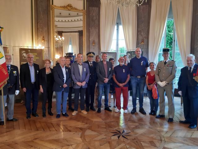 Remise de croix du combattant en Préfecture du Cantal