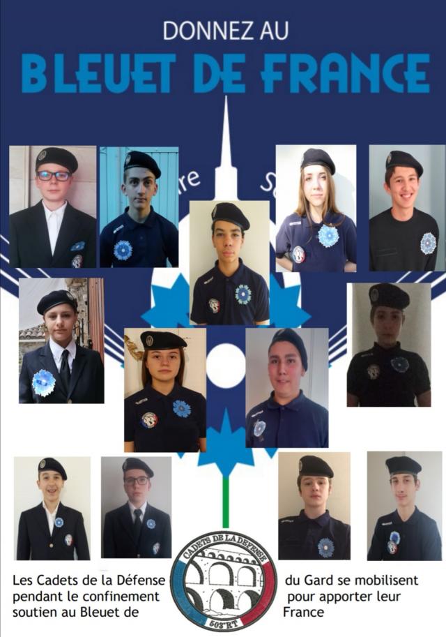 Les cadets de la défense soutiennent le Bleuet de France