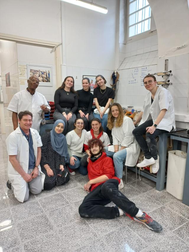 Les étudiants du Lycée d'Ambert en stage