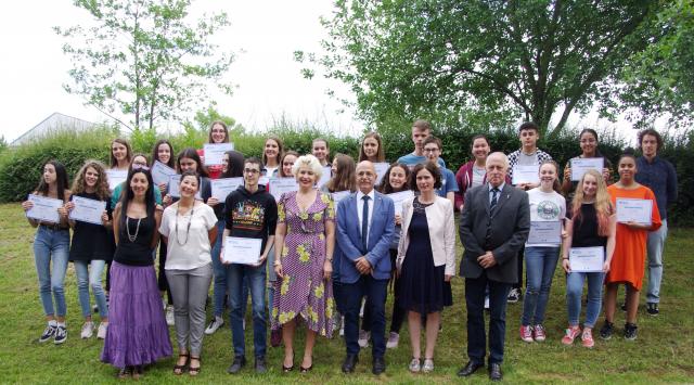 Remise de prix du concours "Bulles de Mémoire" Bas-Rhin.