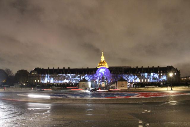 illumination de la façade des invalides