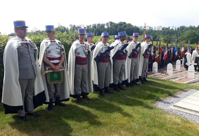 Le 1er régiment de Spahi en péleriange à La Horgne