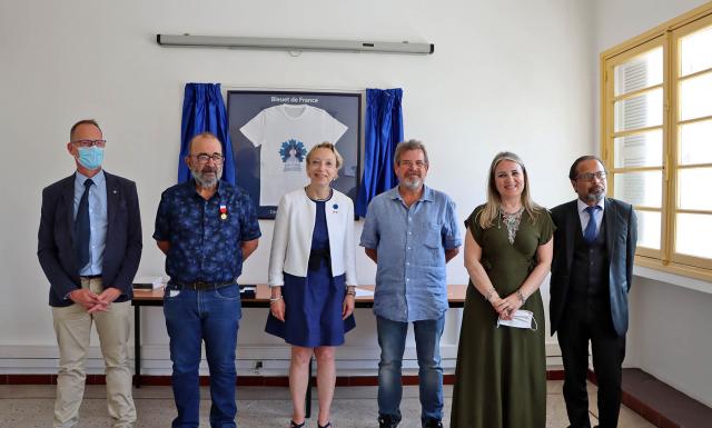 Remise de la médaille du travail échelon or.