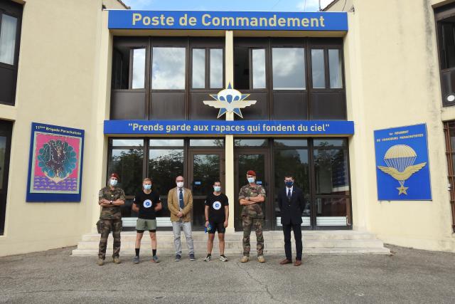 Etape au 1er Régiment de Chasseurs Parachutistes à Pamiers