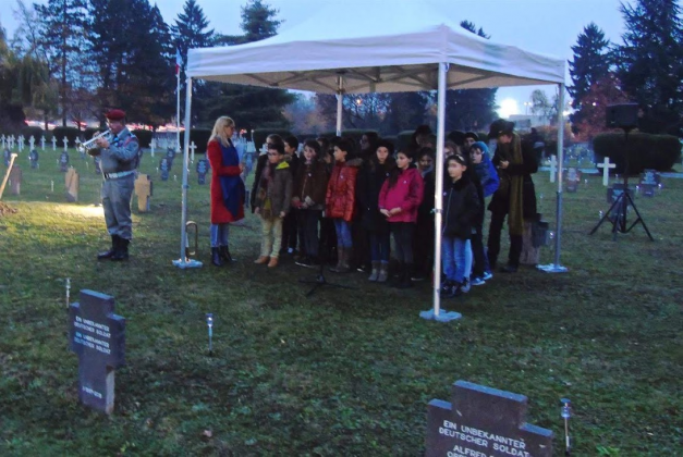 Répétition de la chorale des élèves de l'école de Nothalten (67680) et de l'école européenne.