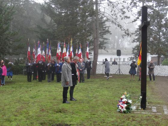 Cérémonie franco-allemande à Mont de Marsan, le 17 novembre 2018