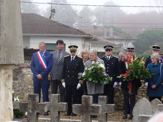 Cérémonie franco-allemande à Mont-de-Marsan, le 17 novembre 2018