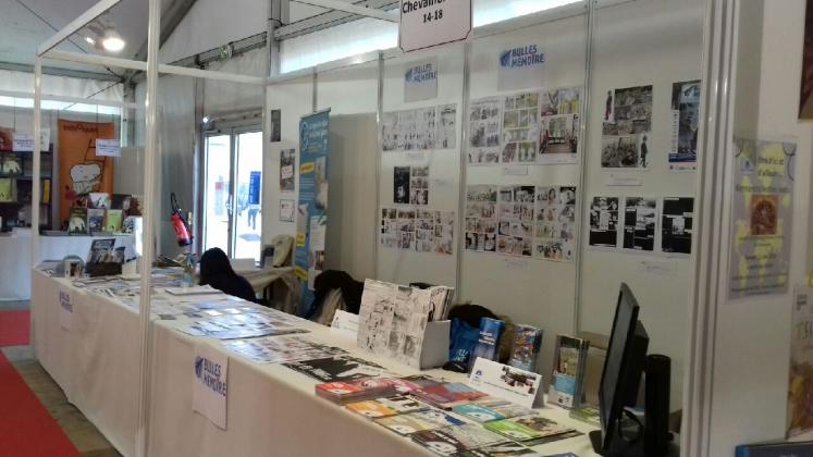 Salon de la bd : le stand ONCVG "Bulles de mémoire"