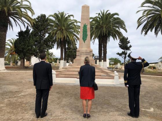 Cérémonie présidée par mme Hélène LE GAL, Ambassadrice de France au Maroc