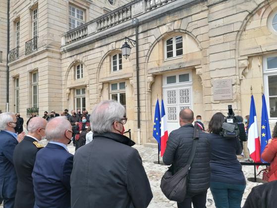 Inauguration de la cour d'honneur