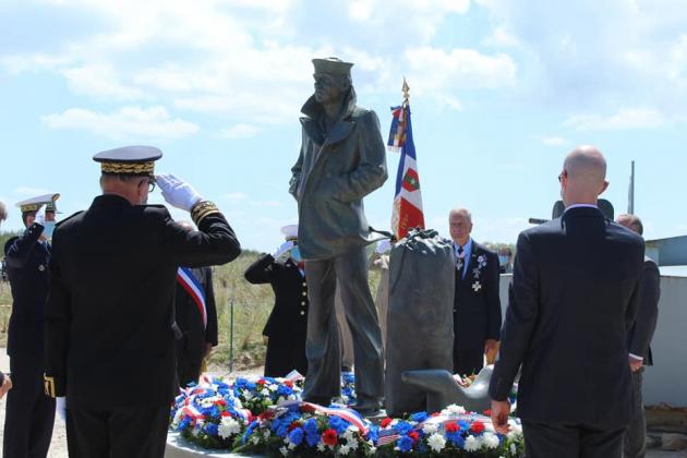 Le Lone Sailor d'Utah Beach est le premier en dehors du sol américain