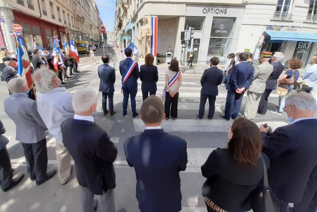 hommage à Albert Chambonnet au Veilleur de Pierre lieu de son exécution